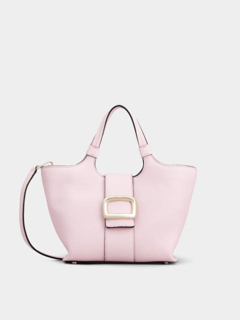 Roger Vivier Viv' Choc Mini Shopping Bag in Leather