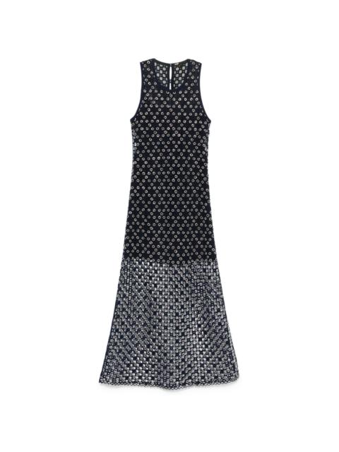 maje beaded maxi dress