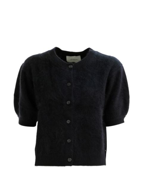 LISA YANG brushed puff-sleeve cardigan
