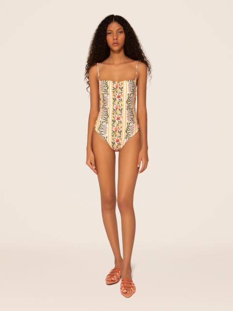 Agua by Agua Bendita Caoba Lluvia Floral One Piece