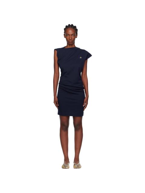 Vivienne Westwood Navy Hebo Midi Dress
