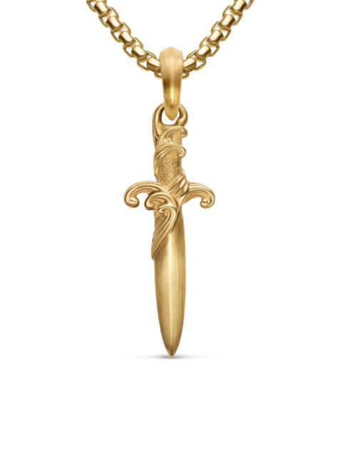 DAVID YURMAN Men's Waves Dagger Amulet in 18K Yellow Gold, 31MM - Gold