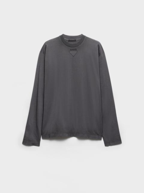 Prada Long-sleeved cotton T-shirt