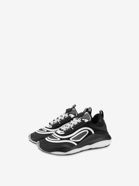 Moschino TEDDY RUN STRETCH JERSEY SNEAKERS
