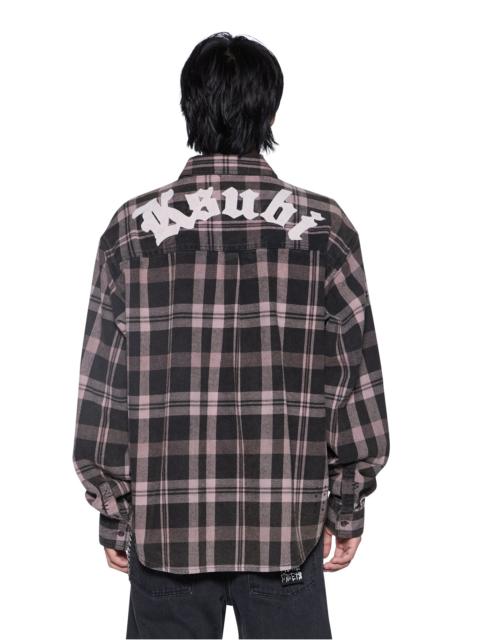 Ksubi VULTURE FLANNEL LS SHIRT PLUM