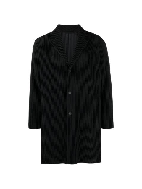 ISSEY MIYAKE fully-pleated plissÃ© long coat