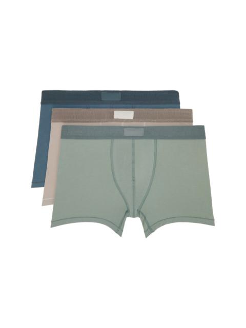 SKIMS Three-Pack Multicolor SKIMS Cotton 3" Boxer Briefs