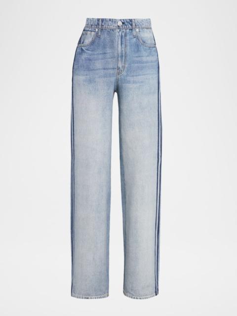 rag & bone Miramar Cotton-Terry Wide-Leg Jeans