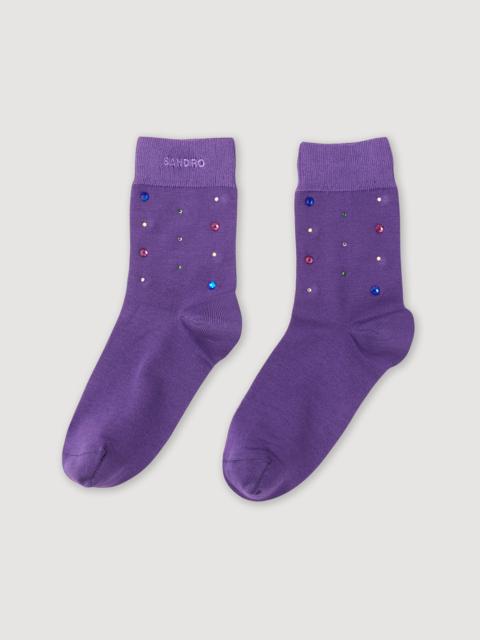 Sandro Rhinestone socks