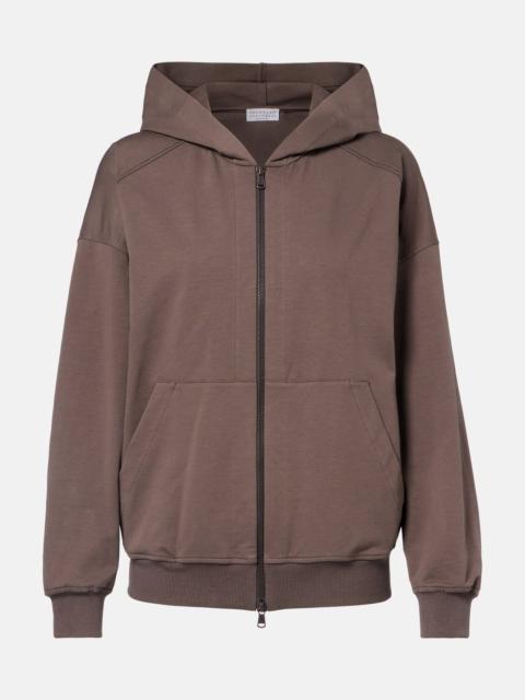 Brunello Cucinelli Monili cotton zip-up hoodie