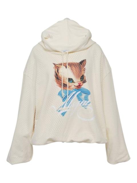 MSGM graphic-print hoodie