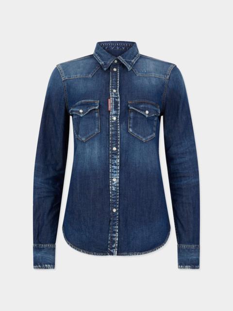 DSQUARED2 WASH BASIC WESTERN SHIRT