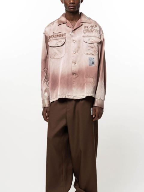 Maison MIHARAYASUHIRO Bleached Satin Shirt