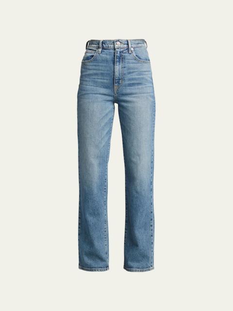 SLVRLAKE London High-Rise Straight-Leg Jeans