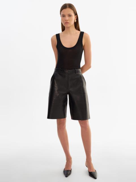 LAMARQUE LOTTA | Leather Bermuda Shorts