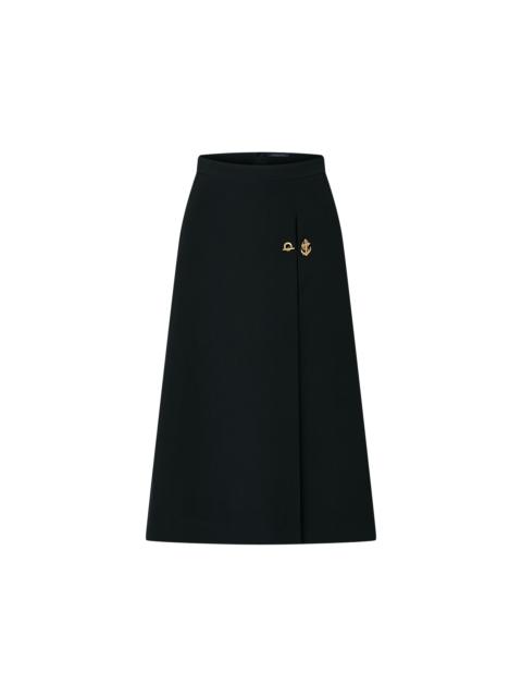Louis Vuitton Anchor Button A-Line Skirt