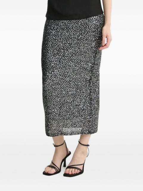 A.L.C. lurex-knit midi skirt