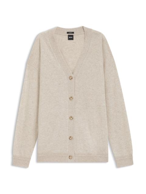BOSS RELAXED-FIT CARDIGAN IN CASHMERE