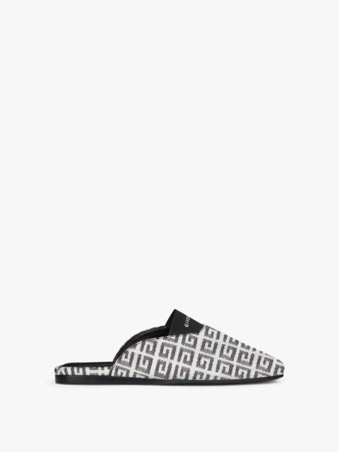 GIVENCHY FLAT MULES IN 4G JACQUARD