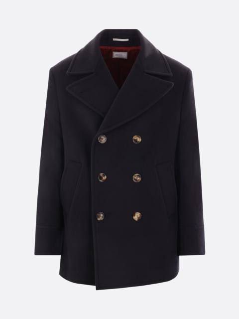 Brunello Cucinelli DOUBLE-BREASTED WOOL PEACOAT