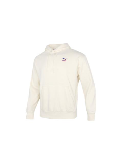 PUMA Logo Hoodie 'Cream' 534443-73