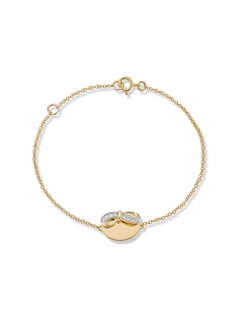 STONE AND STRAND Bow Nouveau ID Bracelet
