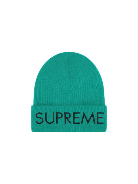 Supreme Capital Beanie 'Dark Aqua'