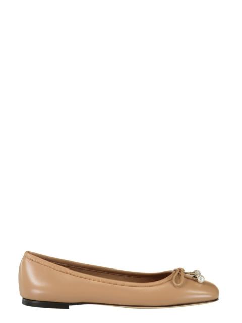 JIMMY CHOO Elme Flat - Biscuit
