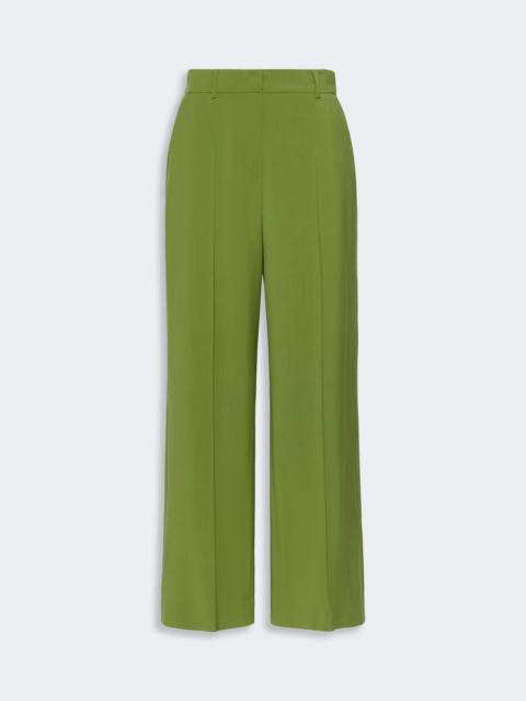WEEKEND Max Mara VISIVO Stretch wool palazzo trousers - GREEN