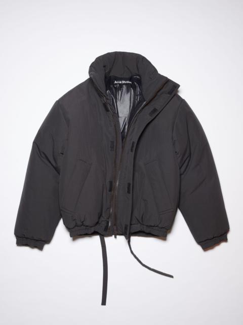 Padded nylon jacket - Black