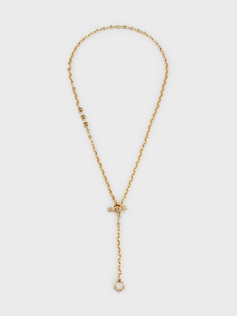 HOORSENBUHS® 18K Yellow Gold Diamond Open-Link Chain Necklace