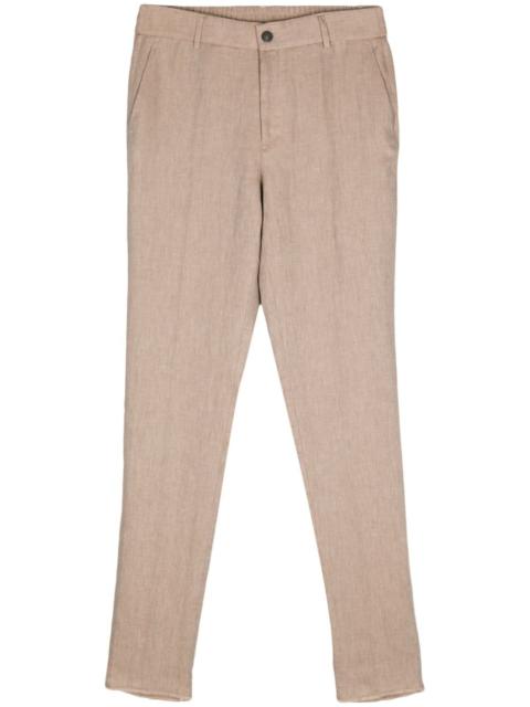 PESERICO linen tapered trousers