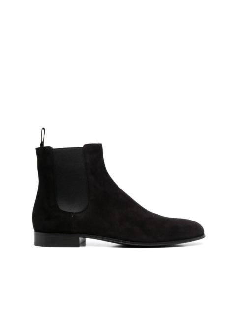 suede-leather Chelsea boots