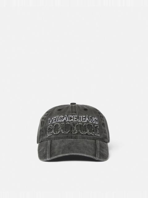 VERSACE JEANS COUTURE Logo Denim Baseball Cap