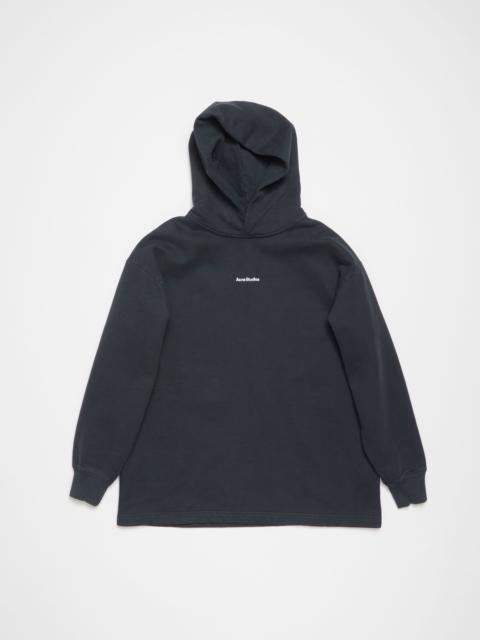 Acne Studios Logo hooded sweatshirt - Black