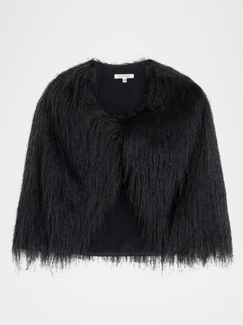 BY MALENE BIRGER Pinla 3/4-Sleeve Fringe Cape
