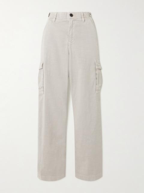 JAMES PERSE Cotton-blend Twill Straight-leg Cargo Pants