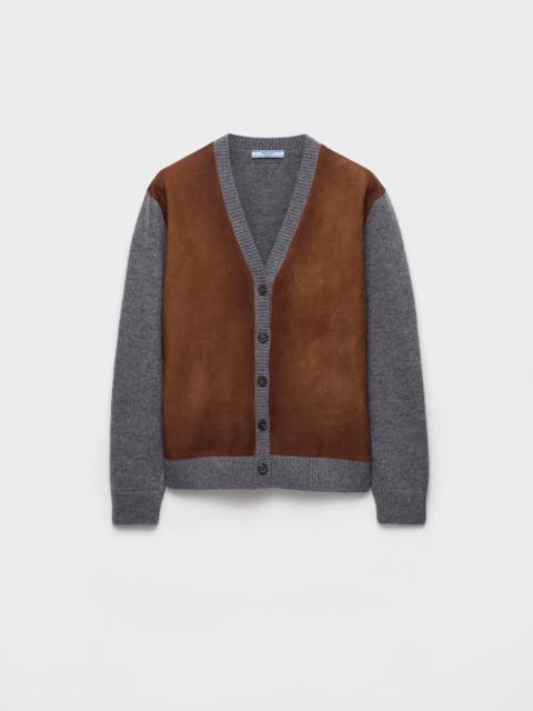 Prada Wool and suede cardigan