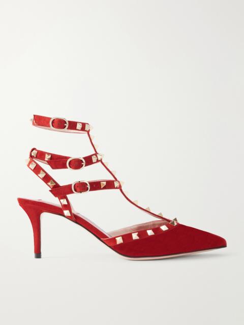 Valentino Rockstud 65 Suede Pumps