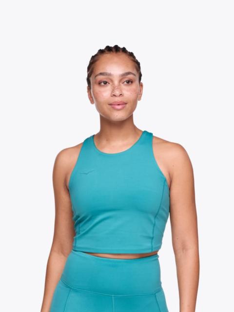 HOKA Women's Elaro Crop Bra in Oceanic