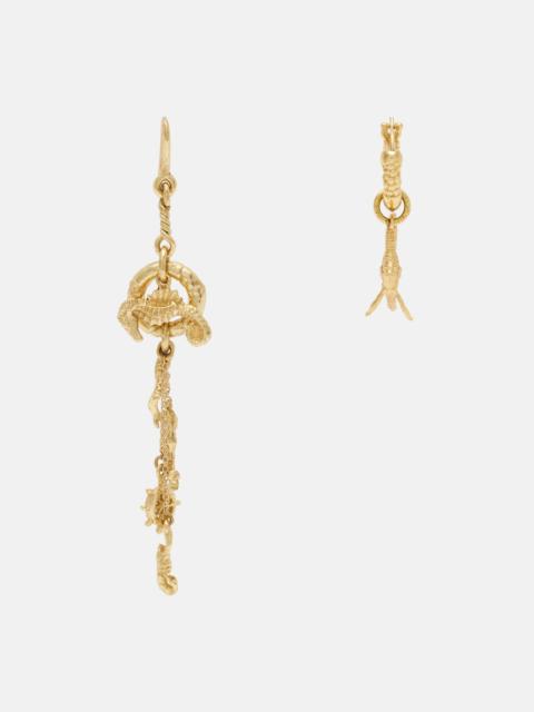ALÉMAIS Mismatched Sea drop earrings