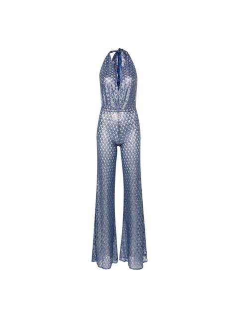 Missoni open-knit halterneck jumpsuit