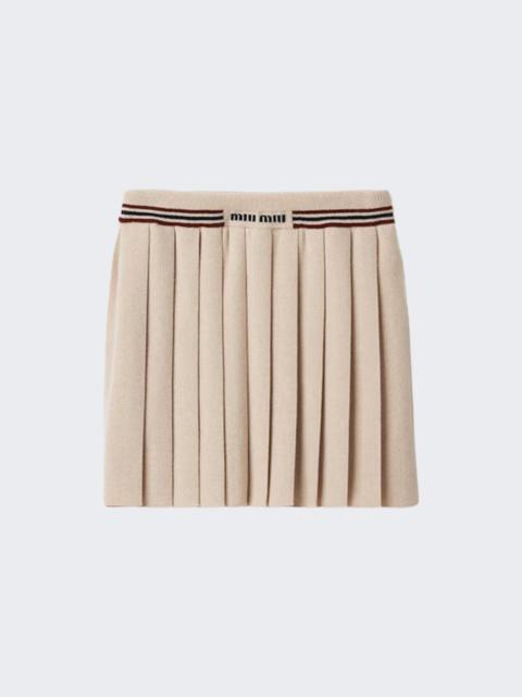 Miu Miu Cashmere Skirt Ivory