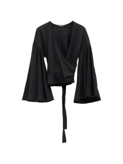 JACQUEMUS tie-fastening blouse