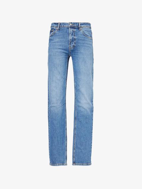 FRAME Modern Straight-Leg Stretch-Denim Jeans