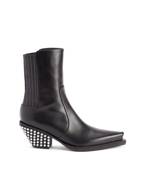 Yanhira 75mm crystal-embellished ankle boots