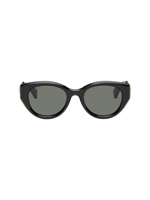 GUCCI Black Low Nose Bridge Fit Sunglasses