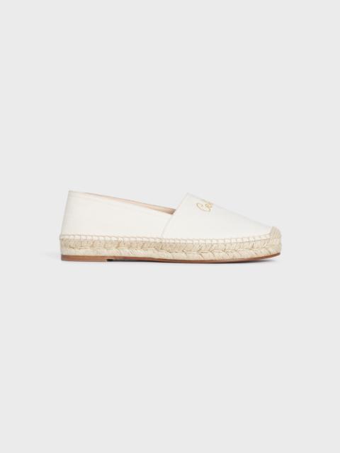 CELINE TAILLAT FLAT ESPADRILLE  IN  CANVAS