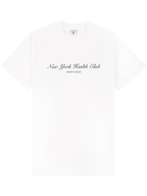 Sporty & Rich NY Health Club cotton T-Shirt