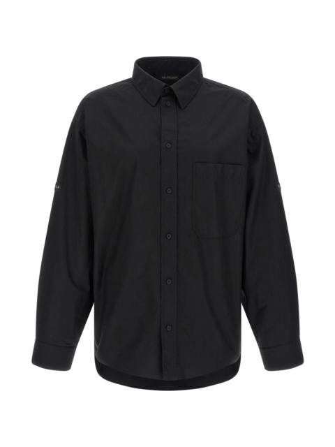 BALENCIAGA Logo patch shirt